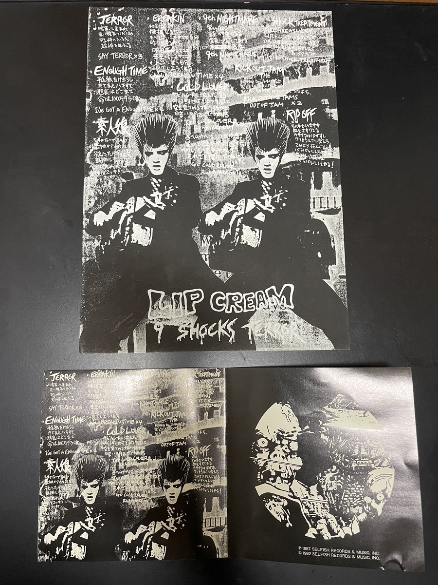 船木のインタビュー読んで思い出した。 LIP CREAMの『9 SHOCKS TERROR