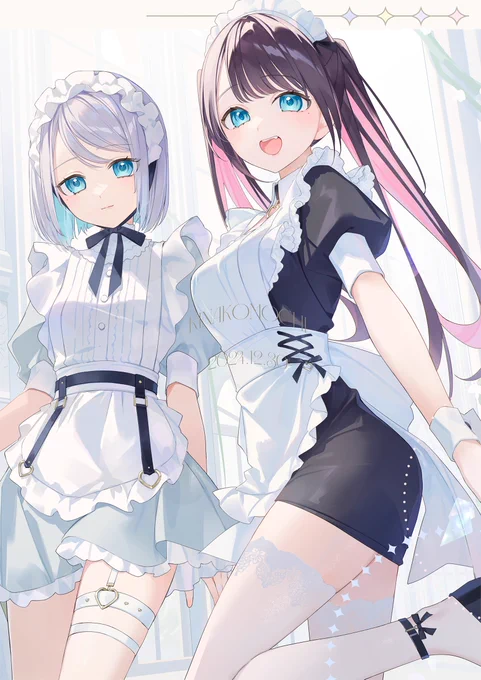 C105新刊情報コミックマーケット105の新刊の通販予約が開始しました ぶいすぽの子達メインでメイドをテーマにしたイラスト本になります+。ぶいぐら3になります。◇イラスト集『Vspo graphics3』A4/28p/フルカラー 