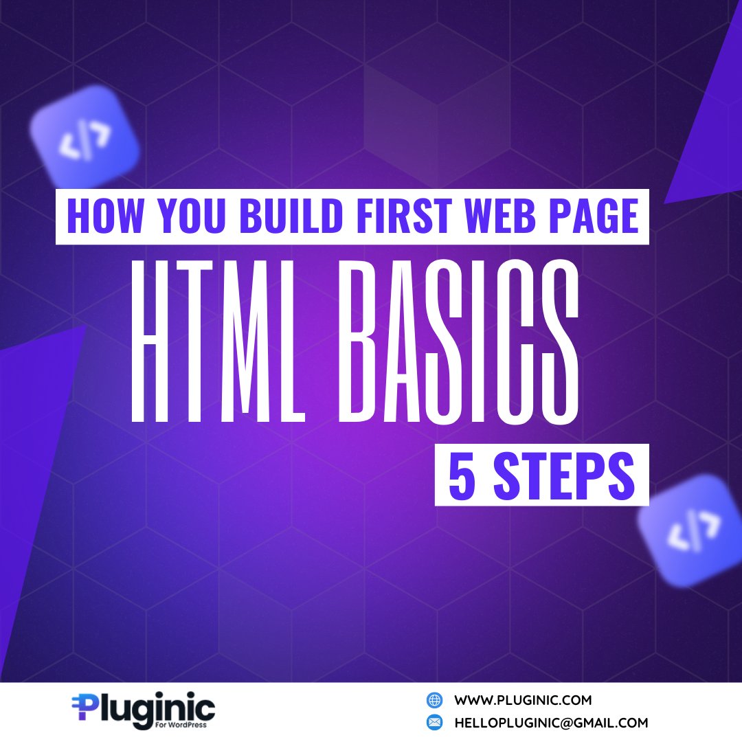pluginic's tweet image. ๐ 5 Steps: How I Build Your First Web Page
1๏ธโฃ Understand the Structure
2๏ธโฃ Start with a Template
3๏ธโฃ Add Headings and Paragraphs
4๏ธโฃ Include Images
5๏ธโฃ Add Links
#learntocode #htmlbasics #webdevelopment #beginnerfriendly #CodingJourney