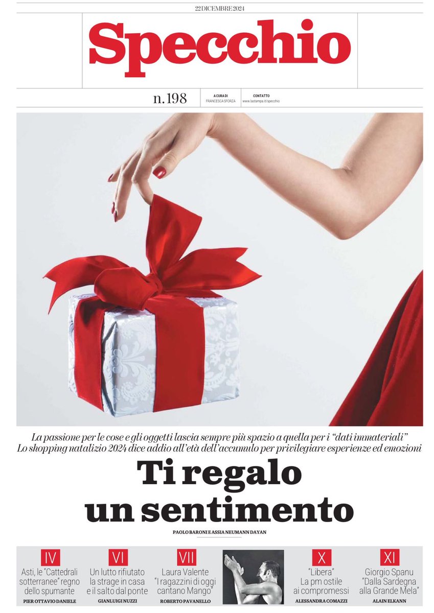 sforzalast's tweet image. Natale 2024, i grandi vogliono comprare il tempo e regalarselo. Poi per fortuna ci sono i piccoli, babbo Natale e Siri.. su #Specchio ⁦@LaStampa⁩ ⁦@paolobaroni⁩ e ⁦@AssiaVonNeumann⁩