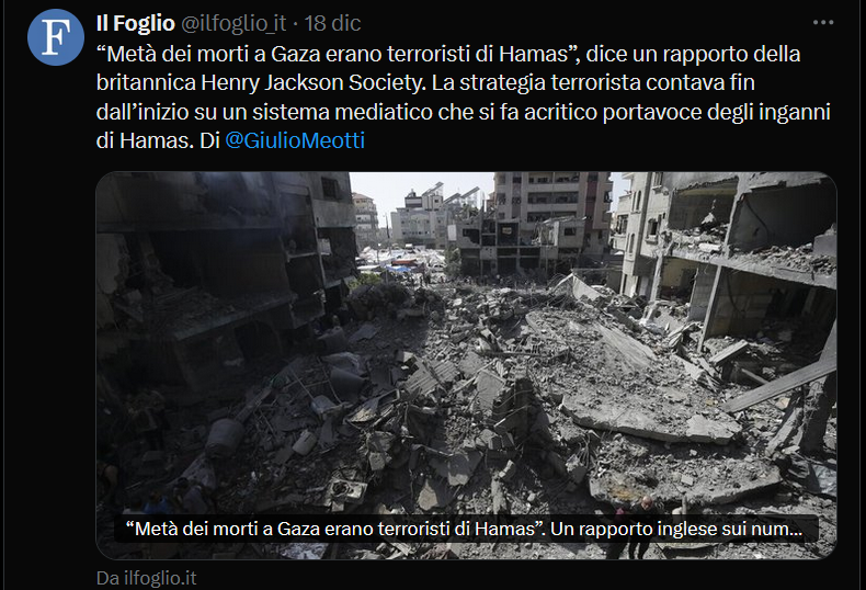 SMaurizi's tweet photo. solo quelli #Nigergate
solo quelli del giornale fondato da informatore #CIA potevano prendere per buoni i dati della #HenryJacksonSociety sul #genocidio a #Gaza https://t.co/W0Pg8yimj6