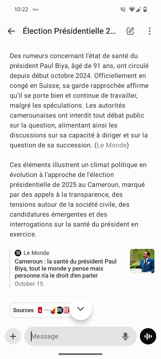 Si toi aussi tu as l'importance de n'avoir pas assez d'infos sur les derniers développements s'agissant des élections ...
J'ai créé un outil sur Chatgpt qui peut aider.
chatgpt.com/g/g-67531488c1…