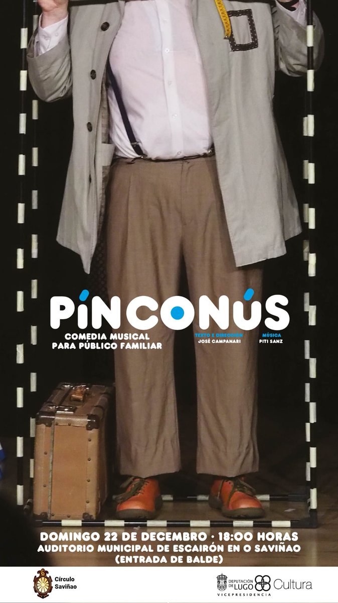 pinconus's tweet photo. Seguimos camiño ehoxe, domingo 22 ás 18.00, Pínconús fará parada no AuditorioMunicipal de Escairón en O Saviñao.
Será dentro do Circuito de Teatro Profesional da @vicedepulugo https://t.co/WNetJfW8NH