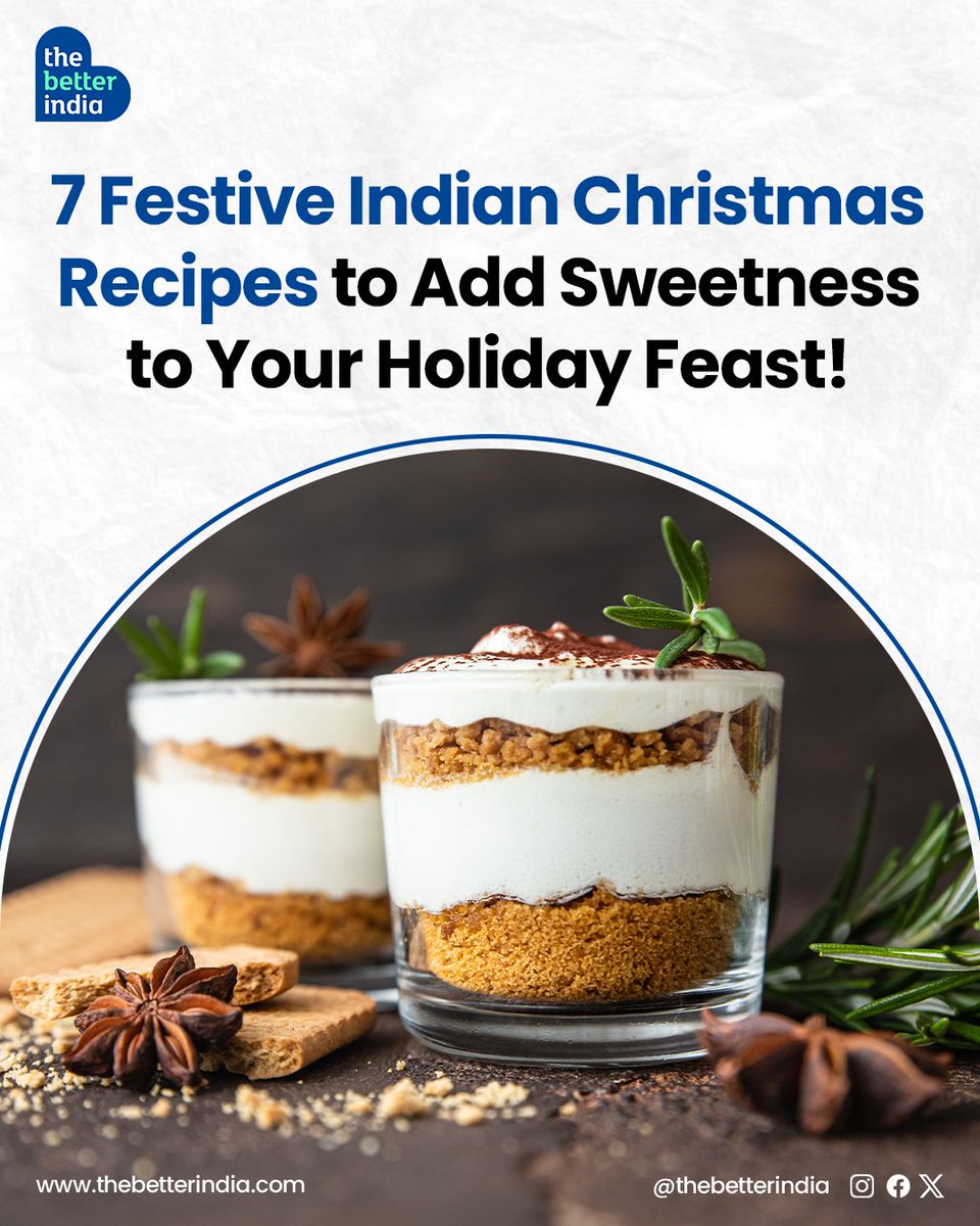 thebetterindia's tweet photo. Christmas is a time for joy, family, and of course, delicious food! 

#ChristmasTreats #IndianFestiveFlavours #HolidayFeast #FestiveBaking #HolidaySweets #TraditionalRecipes #christmas2024 

[Christmas Recipes, Christmas Feast, Baking, Holiday Recipes, Christmas 2024] https://t.co/yrS6xDiL46