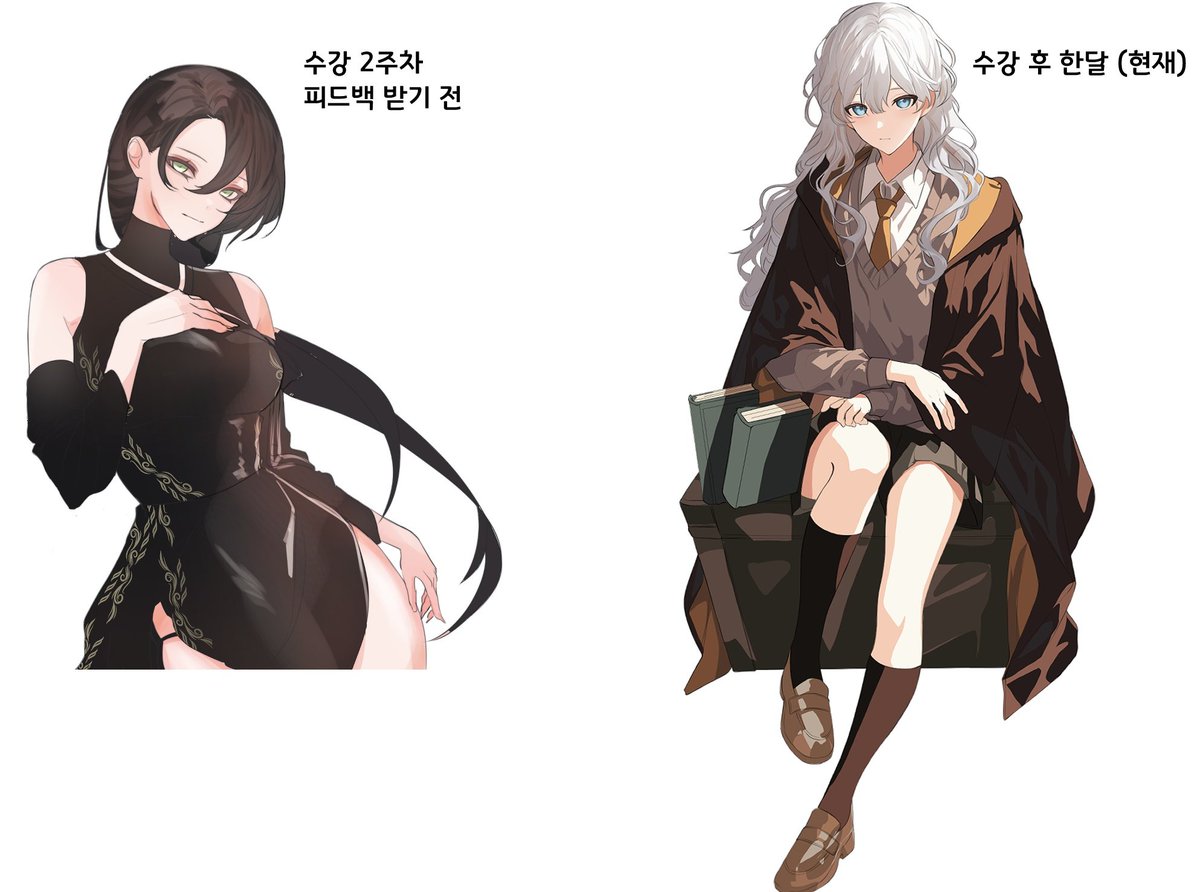 쌤 수강 후기 올리시는 거 보고 헐레벌떡 뛰어오기!!!

비포애프터의 학생입니다!!! 저는 무럭무럭 자라고 있어요 쌤 감사합니다💕💕💕 우측 그림이 아직 완성본은 아니지만 수강을 고민 하시는 분이라면 충분히 비포애프터가 느껴지실 거 같아 인용에 달아봐요🥹🥹