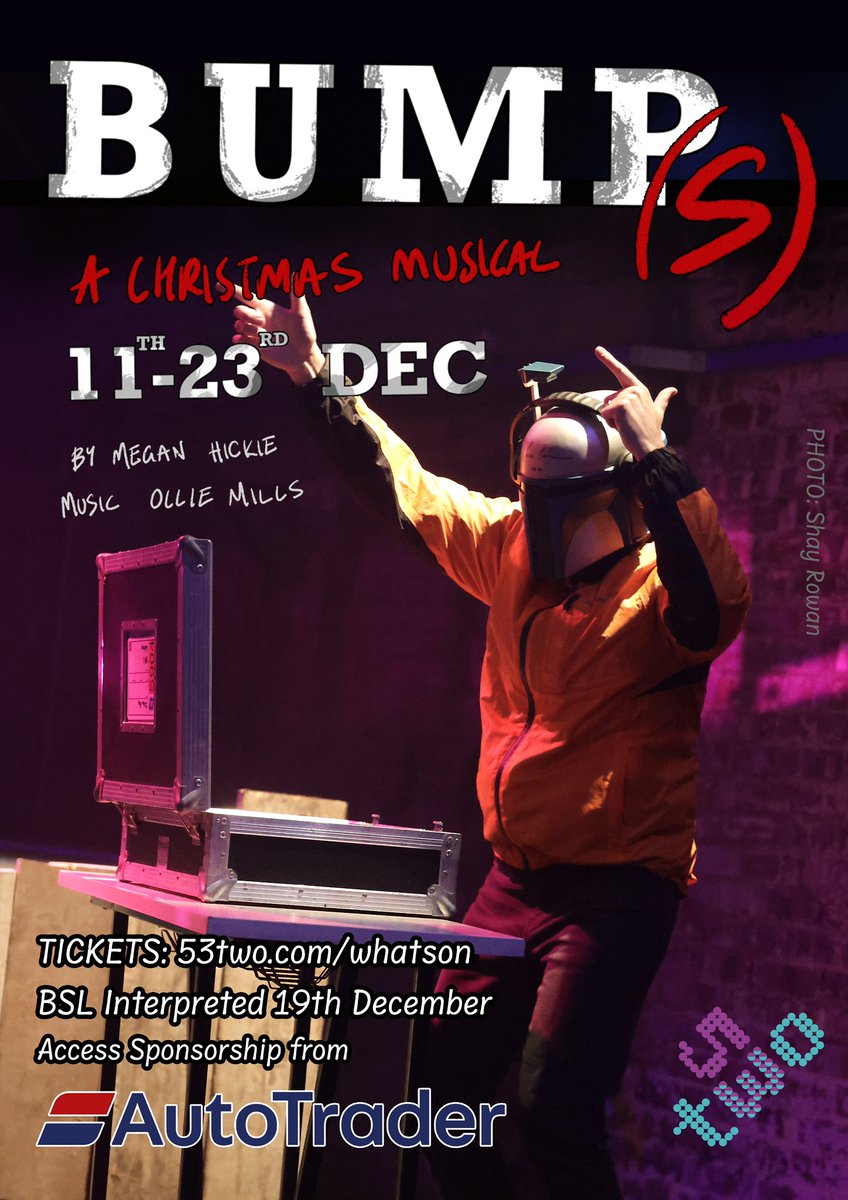 Come party like it’s nearly 2025! 🎉 

Don’t miss the festive fun at the arches-just two shows left!! 😱

#Bumps is back today at 5pm. Come grab a mulled wine &amp; let Christmas sweep you off your feet in Pinkerford! 

🎅🏻🌲

🎟️53two.com/whatson
⏰5pm

#Manchester #Mcr #Musical