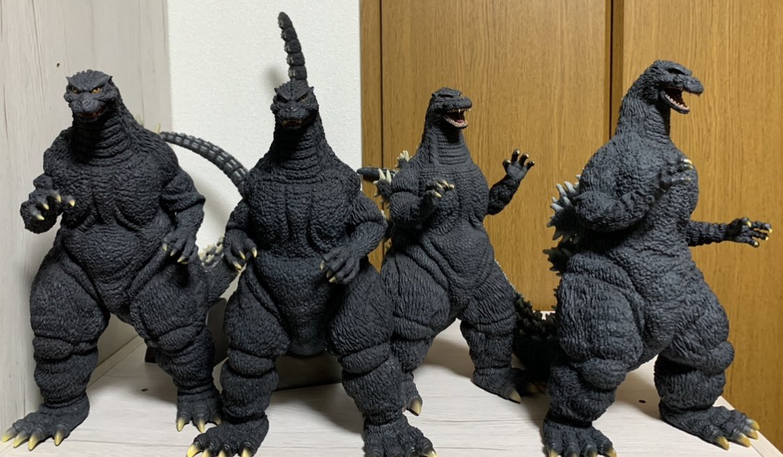 通常の黒色平成vsゴジラはこれだけいるしな やっぱりデスゴジは黒じゃ