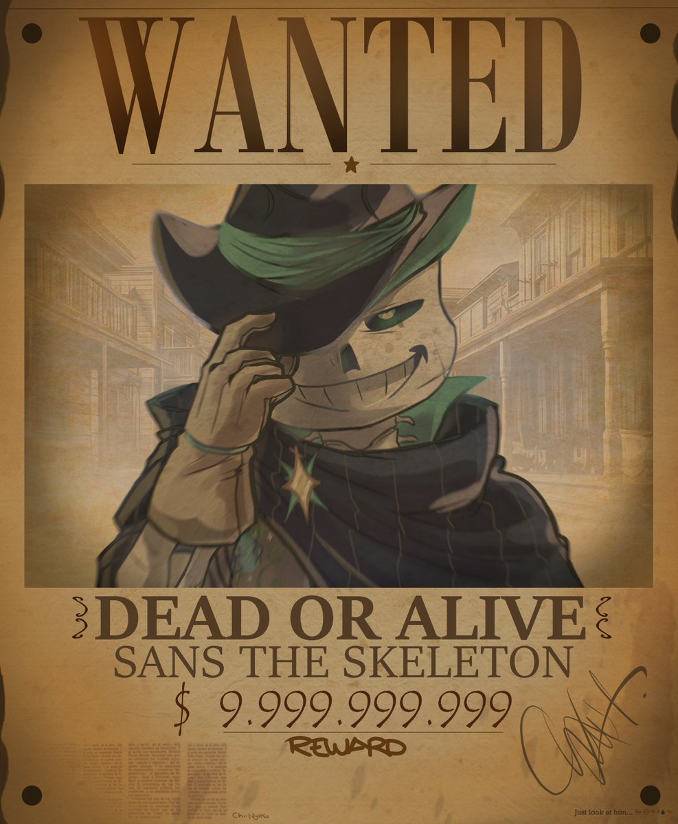 ChiiNyeko's tweet photo. WANTED🤠
#Sans #Undertale https://t.co/F9o1P4htBx