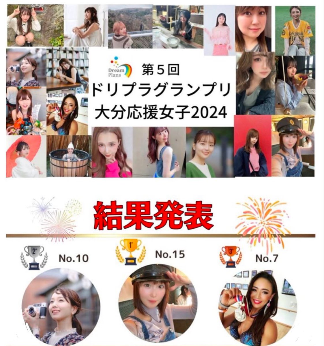 のざきは準グランプリを
獲得できましたーっ😭❣️

たくさんの温かいご支援とご協力
ありがとうございました！
心がぽっかぽかになりました🫶°+.

皆さんにお礼をお伝えしたいので
後日、改めてインスタライブで
ドリプラグランプリを振り返ります🙌
この度は本当に本当に
ありがとうございました😭♡°+