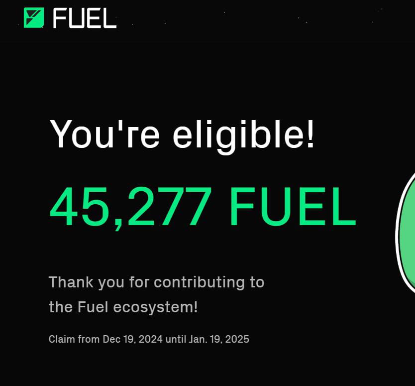 Amallll123gmail's tweet photo. 💎 Get ready for the $FUEL Airdrop! 🎉

⚡ No barriers! This airdrop is open to ALL.
⏳ Limited-time offer until Jan 19, 2025.
🔗 Claim now: https://t.co/Bm1B2M8bpC
🎁 Don’t wait – your tokens are waiting!
#fuel #airdrops #crypto #blockchain #claimtoday https://t.co/b7QAk8EC99