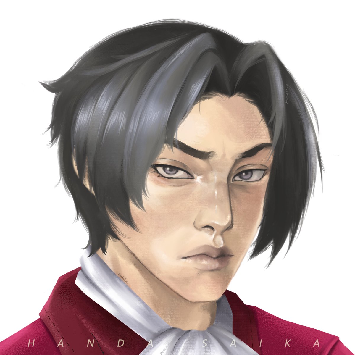 Handa_Saika's tweet photo. Miles Edgeworth #fanart  #AceAttorney #MilesEdgeworth #CLIPSTUDIO #phoenixwright #digitalart #art https://t.co/9kjzJgSN10