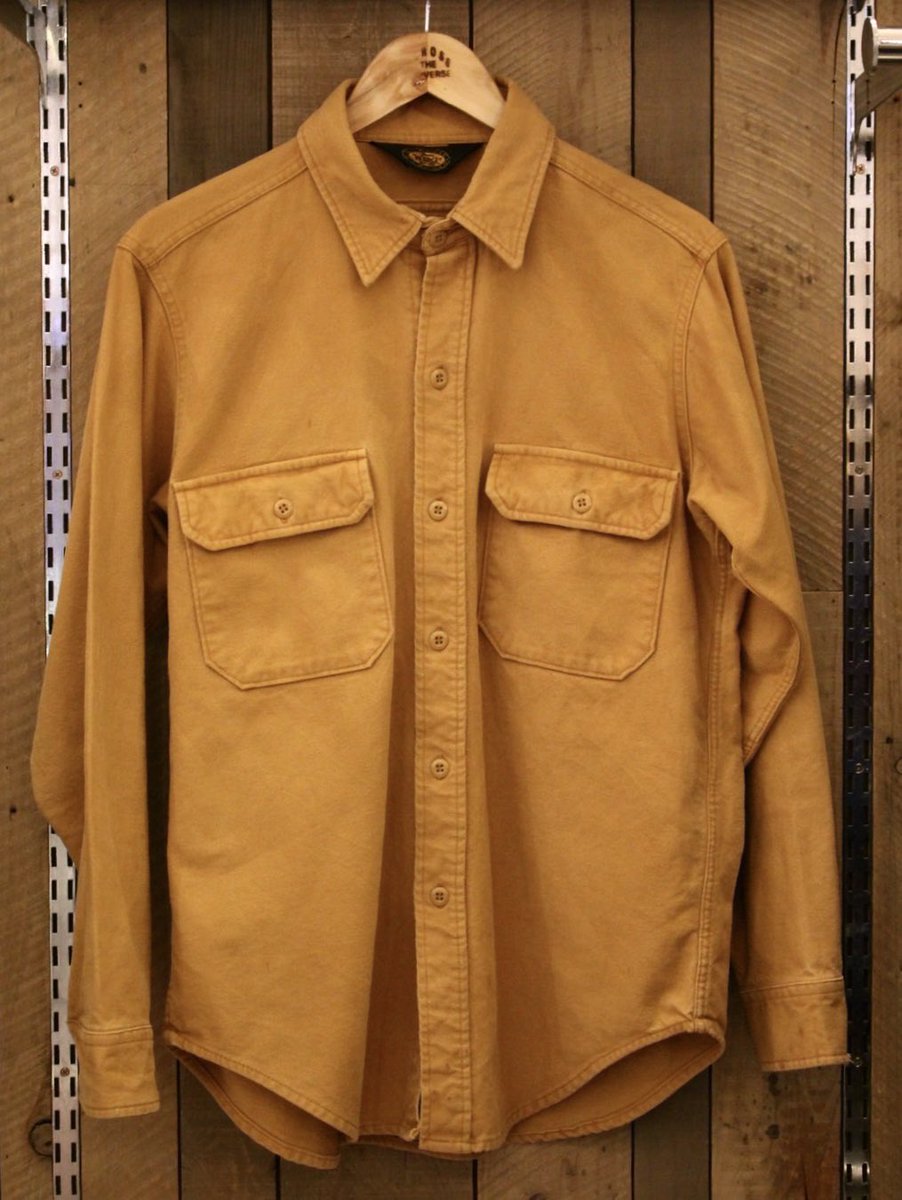 across_1977's tweet photo. 【本日のピックアップ】

90's~WOOLRICH
シャモアクロスシャツ

sise:L

おしゃれな色味で肌触りも抜群
ミリタリーとぜひ👍

#古着 #woolrich https://t.co/2aDvDeVpVL