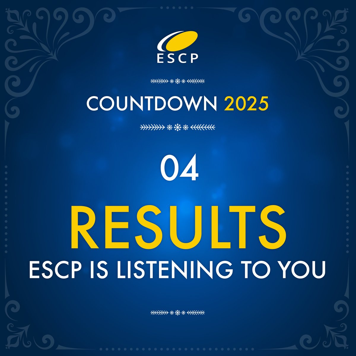 🎉 Countdown to the New Year with ESCP! 🎉

Listening to Our Members 🎧🤝

🗣️ ESCP is Listening to You survey insights:

📚 68% want better educational resources
🌟 59% seek accessible events &amp; research support
🌱 Inclusivity &amp; greener surgery are priorities!

#ESCP2024