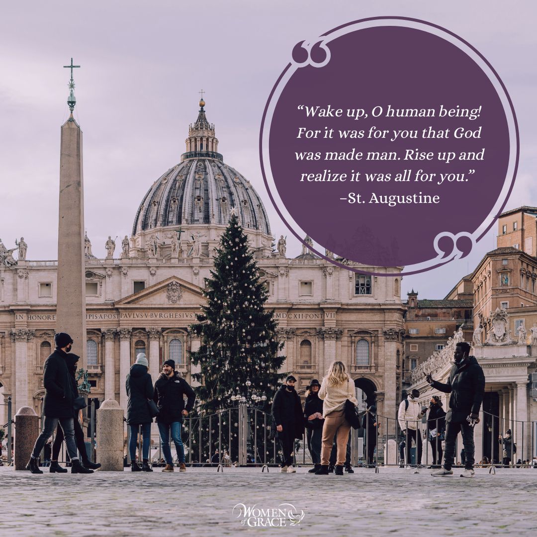 WomenOfGrace's tweet photo. Today’s Reflection: https://t.co/3TkB0gaXHo
Let us not forget why Christ came to us. He comes to save us so we might have life and have it more abundantly! Truly give thanks today and live in this miraculous reality.

#StAugustine #advent #salvation #Catholicquote #saintquotes https://t.co/nl0lskwEQJ