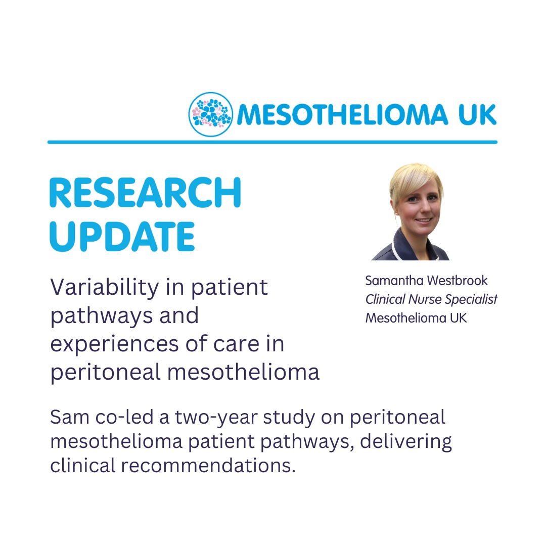 Mesothelioma UK (@mesouk) on Twitter photo Sam has been joint principal investigator of a study exploring variability in patient pathways in peritoneal mesothelioma.
Read more about our research activity at: mesothelioma.uk.com/mesothelioma-u…
<a href="/meso_sheffield/">Mesothelioma UK Research Centre - Sheffield</a> Sam has been joint principal investigator of a study exploring variability in patient pathways in peritoneal mesothelioma.
Read more about our research activity at: mesothelioma.uk.com/mesothelioma-u…
<a href="/meso_sheffield/">Mesothelioma UK Research Centre - Sheffield</a>