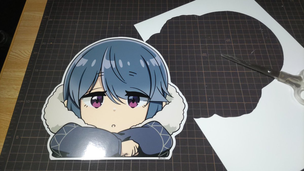 FEELDesign #ゆるキャンΔ リンちゃんA4のぞきみマグネットステッカーも
