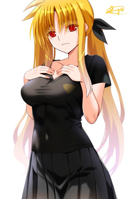 ちょっと低い位置で髪結んでるフェイトさん。 