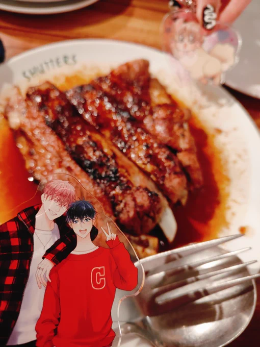 ご飯会してアクスタの撮り方教わってきた!!!!!!#好き漏れ#パパ編集 