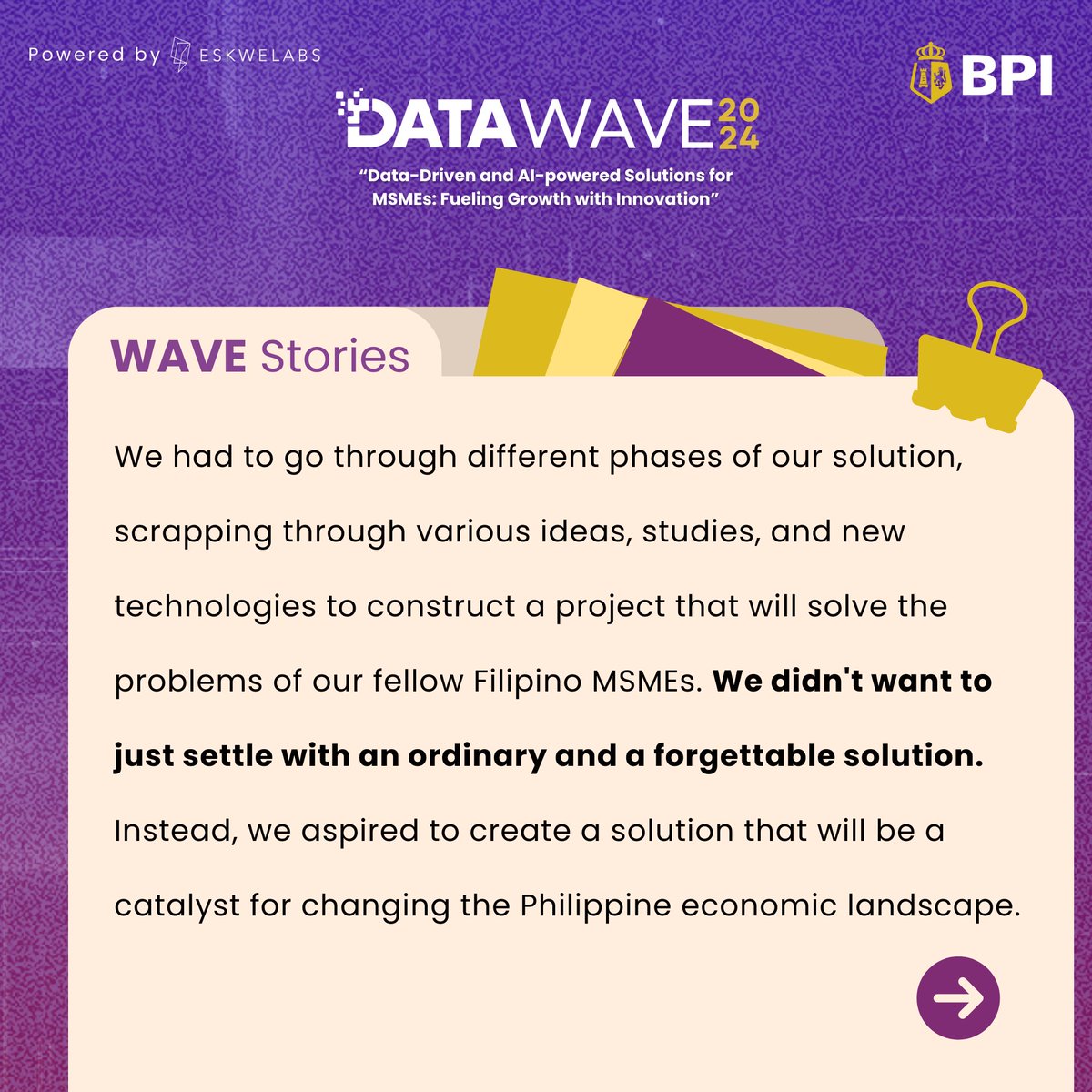 eskwelabs's tweet photo. Lance's #BPIDATAWAVE2024 Story 🌊 https://t.co/5sieM8mEpR