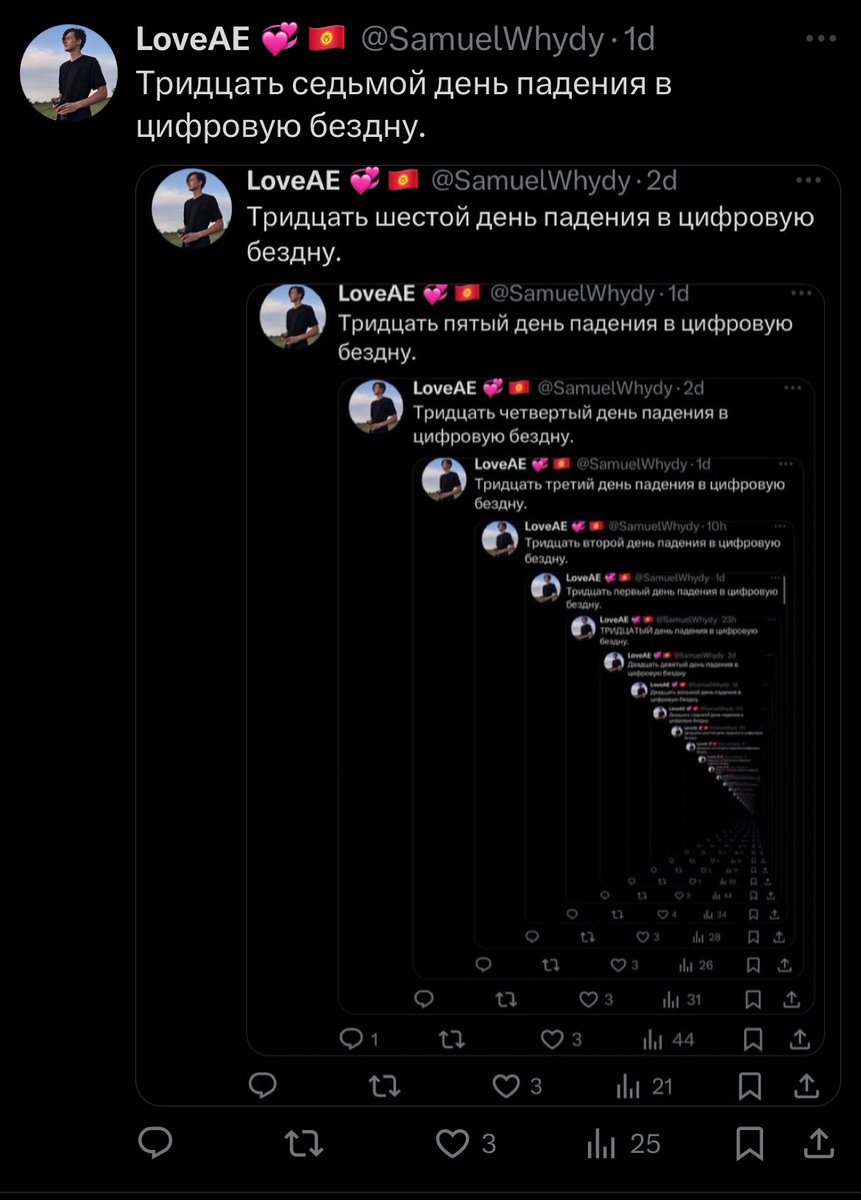 Тридцать восьмой день падения в цифровую бездну.