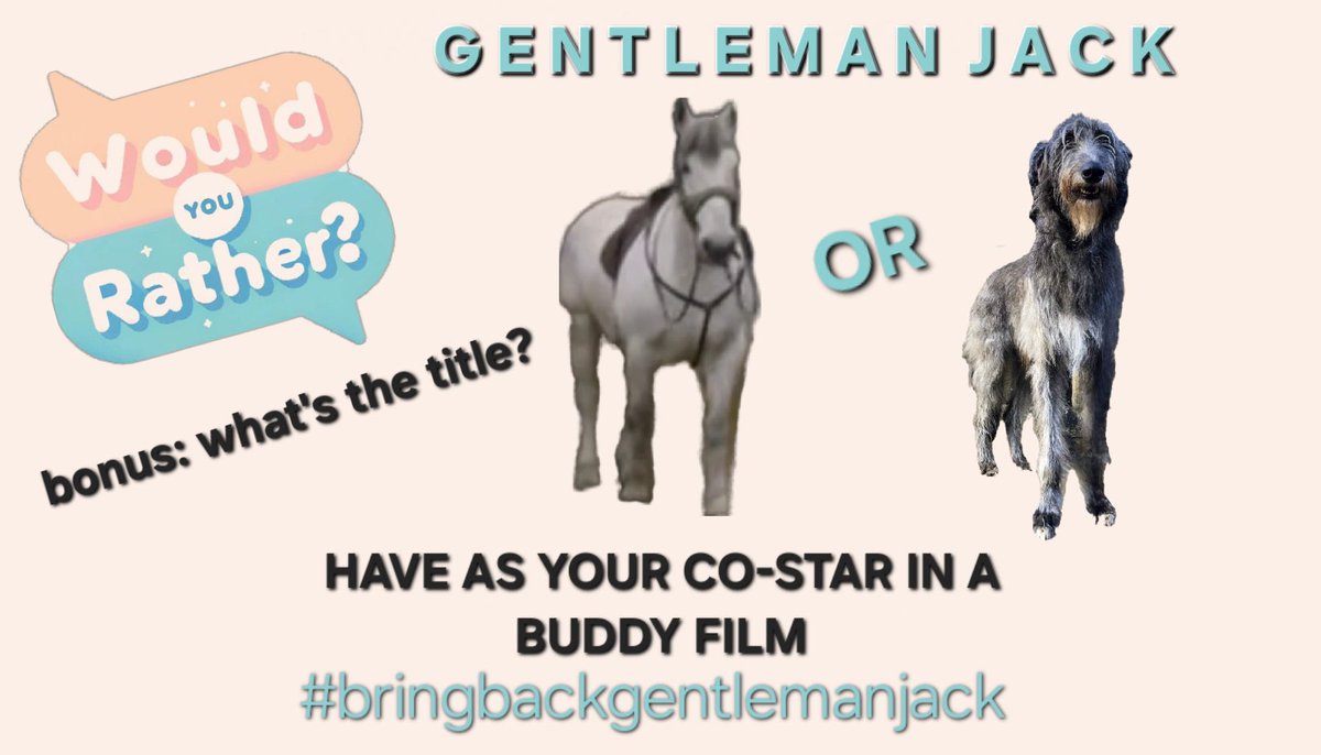 Gentleman Jack - Would You Rather Sunday part 01! #BringBackGentlemanJack <a href="/BBC/">BBC</a> <a href="/LookoutPointTV/">Lookout Point TV</a>