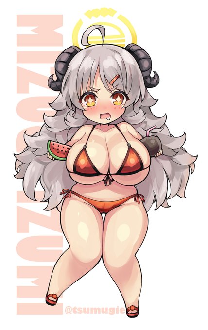 イズミィィィィ…(むちむち水着)#ブルアカ#ブルーアーカイブ#イズミ 