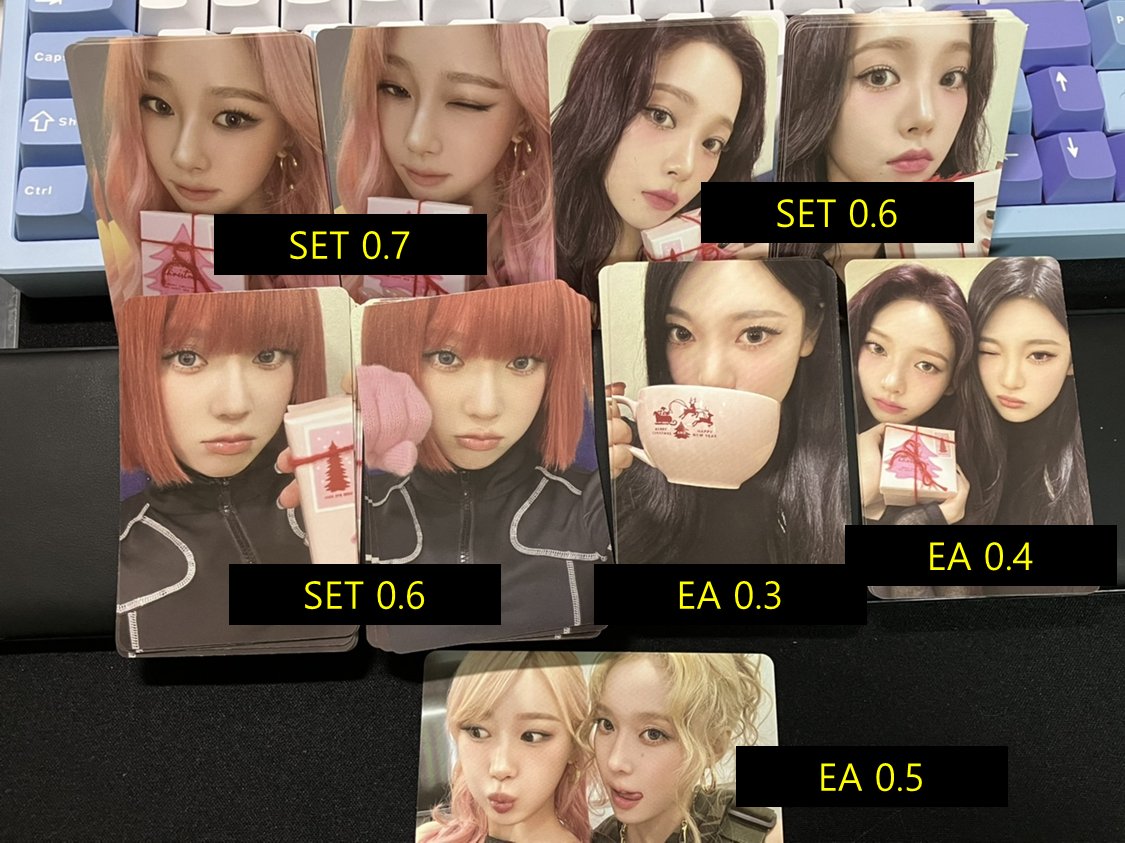 WTS
2024 SM 광야 핑크 크리스마스
에스파 aespa
poca proof o 
준등기+0.18 

open.kakao.com/o/s6CegZDf
kwangya unit 유닛 카리나 윈터 지젤 닝닝