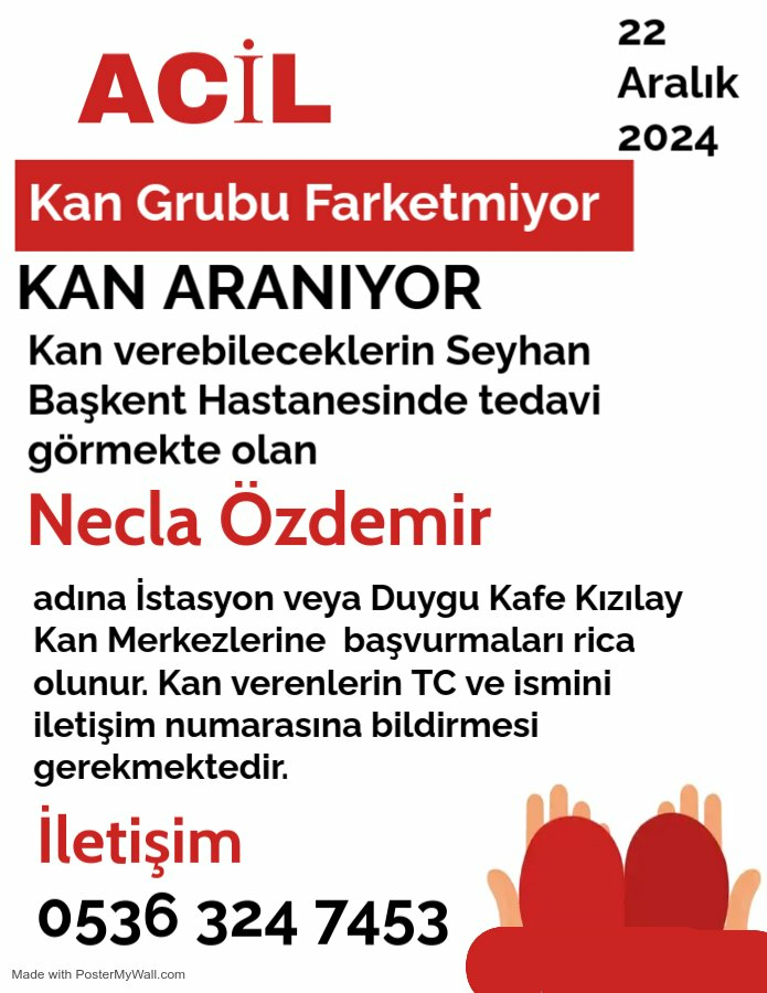 _UrVeKa_'s tweet photo. 🔴🔴Çok Acil 🔴 🔴
10 ünite kana kana ihtiyaç varmış
Elden ele paylaşır mısınız https://t.co/fbykJiTo8x