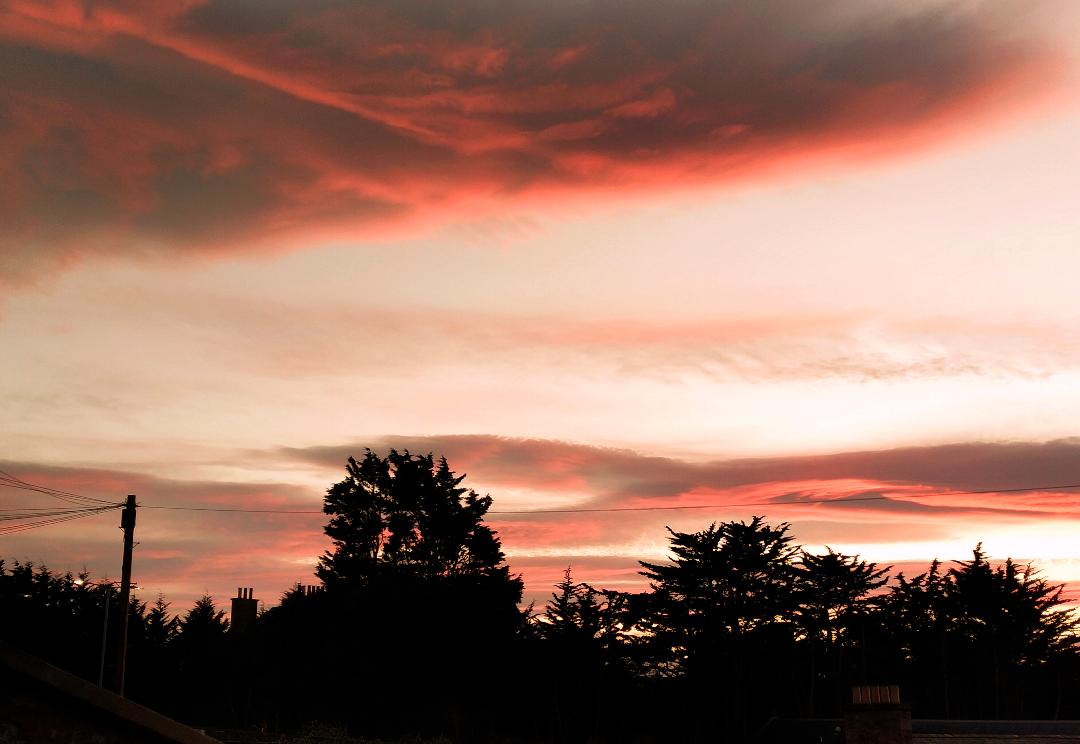 RayFrench15's tweet image. The dimming of the day, Musselburgh - just outside that well-known beauty spot, Aldi.