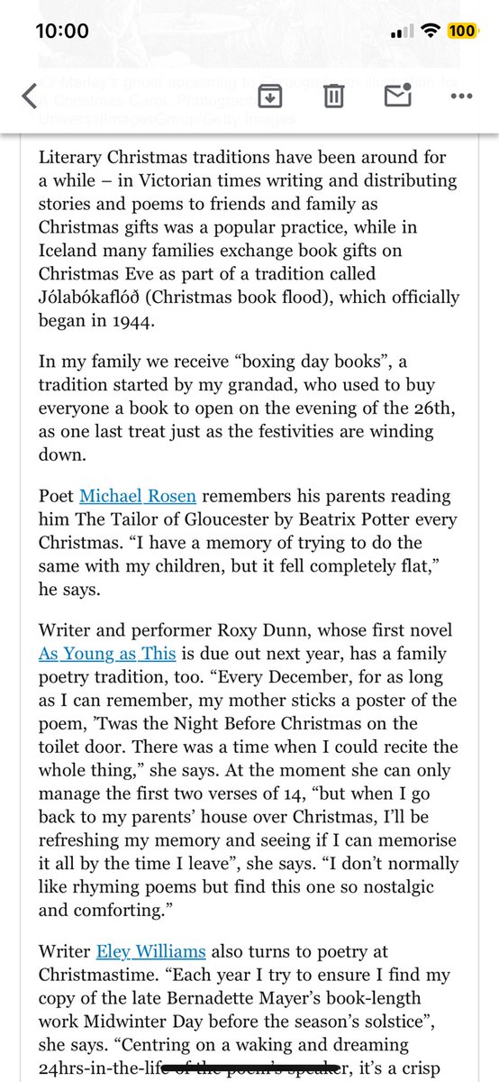 Feeling festive to have a wee segment in <a href="/guardian/">The Guardian</a> Christmas book traditions!