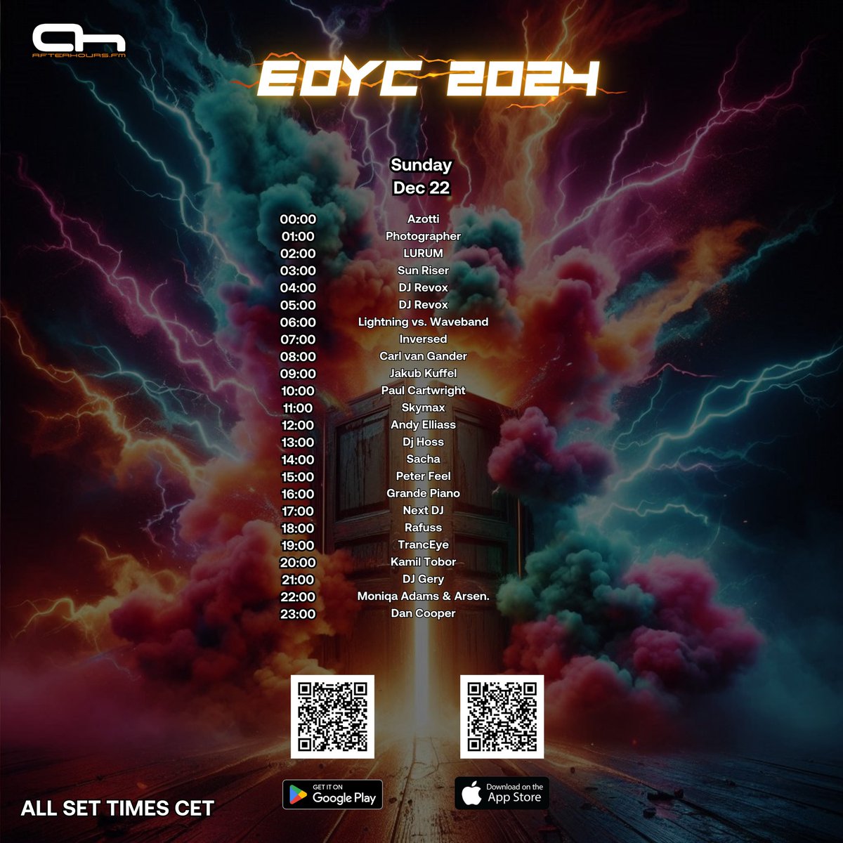 Have a great Sunday everyone! Today at 12:00 i'm playing my set at the biggest Trance radio station AH.FM ! See You!