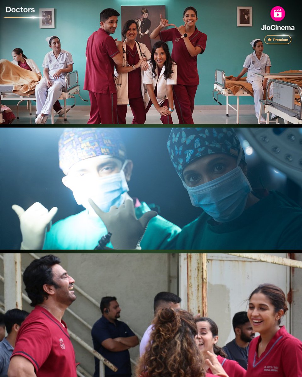 Our doctors are magical on and off duty 😁

Doctors, releasing on 27 December only on JioCinema Premium.

<a href="/SharadK7/">Sharad Kelkar</a> <a href="/1harleensethi/">Harleensethi</a>  <a href="/TheVivaanShah/">Vivaan Shah</a> <a href="/Teesuperfly/">Teena Singh</a> #NiharikaLyraDutt <a href="/Imabhishekhkhan/">Abhishekh Khan</a> <a href="/SarahjuneHashmi/">Sarah Hashmi</a> #VanshSethi #FaezehJalali #SahirRaza <a href="/sidpmalhotra/">siddharth malhotra</a> <a href="/sapnasmalhotra/">sapna malhotra</a>