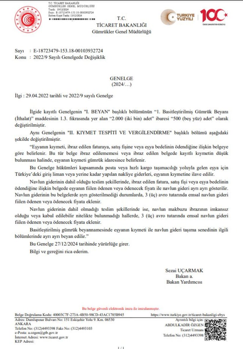 TEMU'nun ücretsiz kargo yolunu da kapamışlar. Halk yurtdışından ucuza alışveriş yapmasın diye tüm imkanları zorluyorlar. Ekonomiyi çökerttikleri yetmiyor, neden oldukları yoksulluğu iliklerimize kadar zorla yaşatmaya çalışıyorlar.