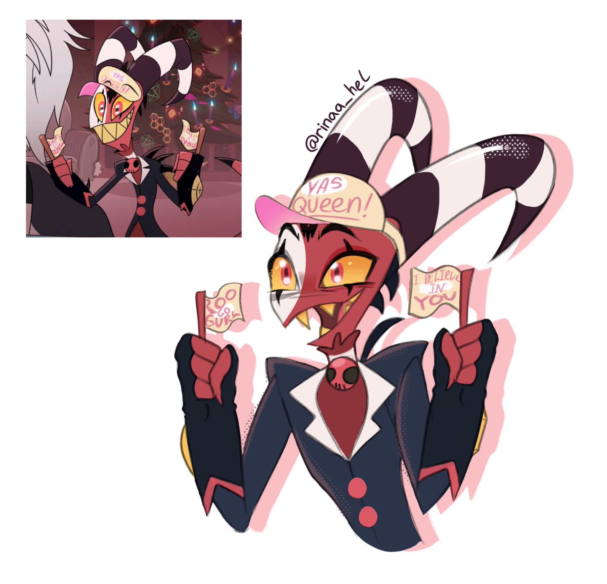 rinaa_hel's tweet image. Go, Stolas, go! 

#HelluvaBoss #HelluvaBossBlitzø #Stolitz