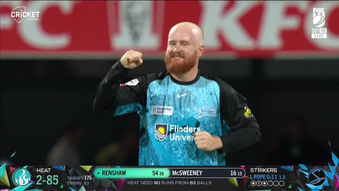 How has Matt Renshaw been bowled here 😱 📹 Credits: Twitter/BBL