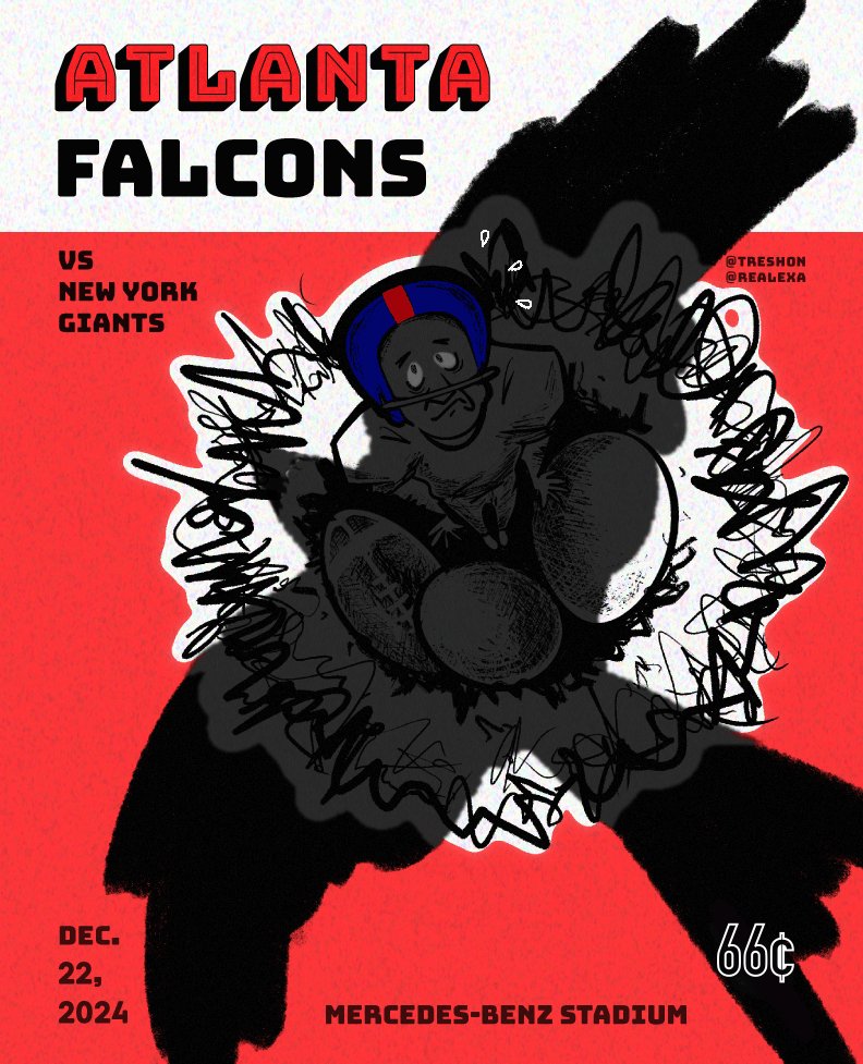 tre3shon's tweet image. Enjoy this Atlanta Falcons gameday poster made in honor of the iconic red helmets and throwback uniforms
The Michael Penix era starts today!