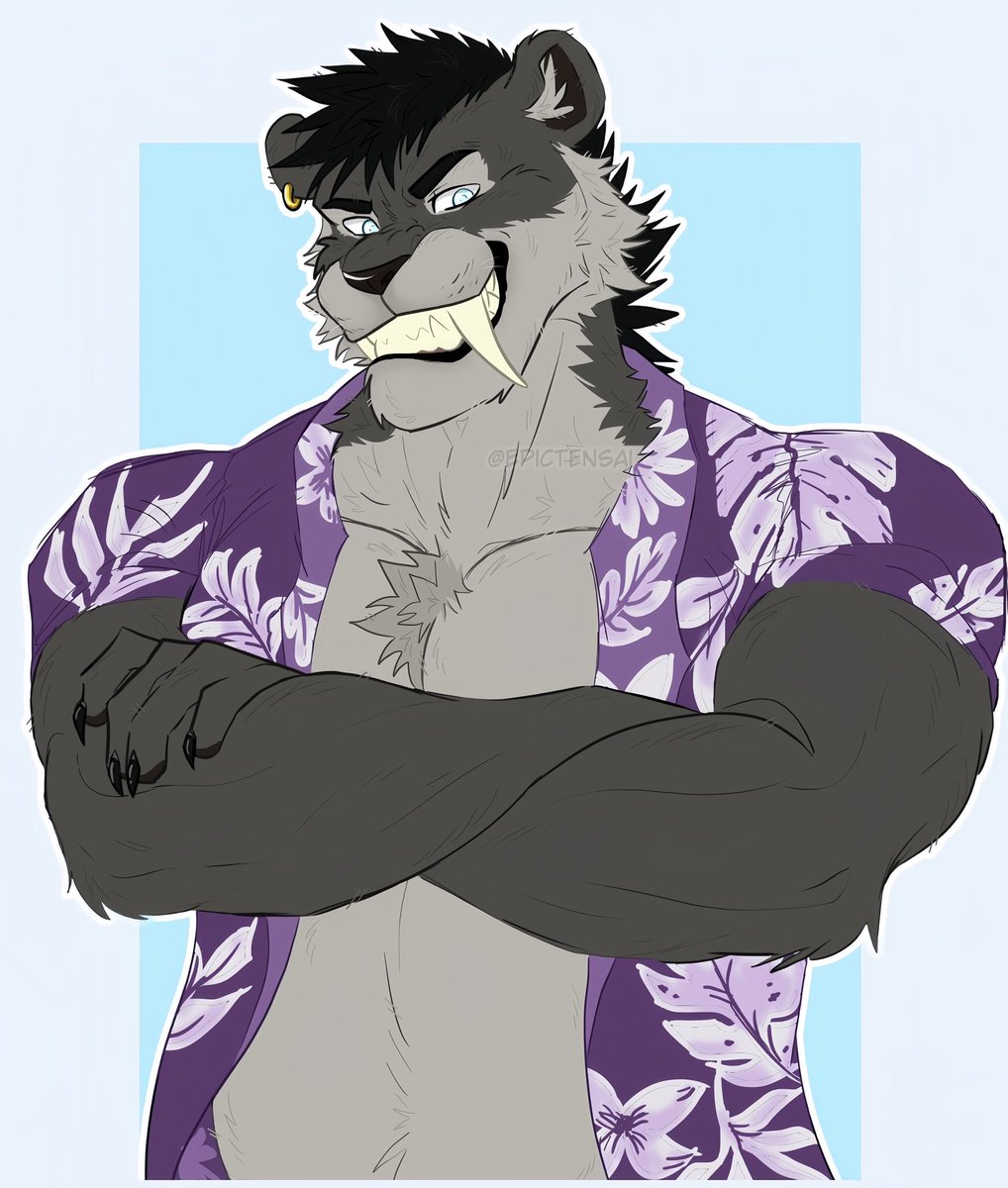 EpicTensai's tweet photo. Comm for @/moosethesabertooth on IG
#art #digitalart #traditionalart #sketch #doodle #anthro #furry #furryart #fursona #gayfurry #bufffurry #commission #commissionart #furrycommission #feline #sabertooth https://t.co/DI16m9B3HP