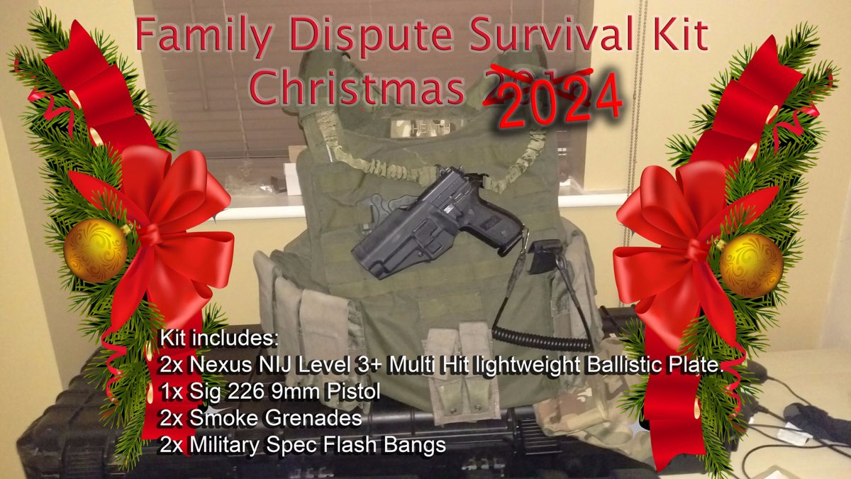 RKSL_Rock's tweet image. With the Holidays on the horizon its not always calm &amp;amp; peaceful at home. So some prep &amp;amp; protection is sometimes required... RKSL Presents: Family Dispute Survival Kit

Huge thanks to all our supporters &amp;amp; friends.

Stay safe. Have fun &amp;amp; drink responsibly. 🎅
(Cant tag everyone 😢)