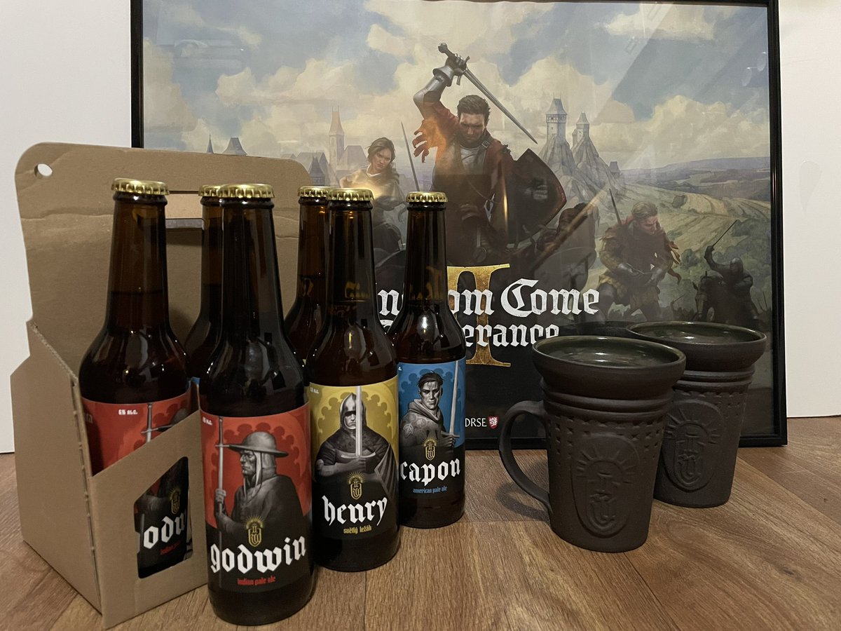 SebVonRB's tweet photo. Best KC:D 2 beers to shorten the waiting time. 😋🍻 #kcd2 #beer #kingdomcomedeliverance #warhorsestudios #pivo #krug #mug #medieval #tasty #cantwait #bestrpg
@WarhorseStudios https://t.co/3d2mS7Kzv9