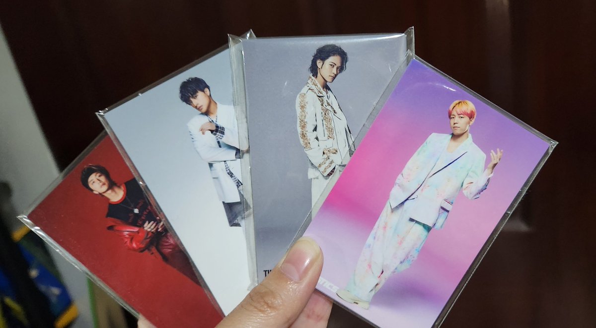 JMusicMerchPH's tweet photo. Secondhand: Original Photo/Trading cards from the Jr. EXILE tribute

50php each for the following:
GENE set
BBZ set
FANTA set

100php for the RMPG set

Get all four groups for 200php

All members are complete, cannot be split. 

RFS: Decluttering https://t.co/dvo2VxAnVU