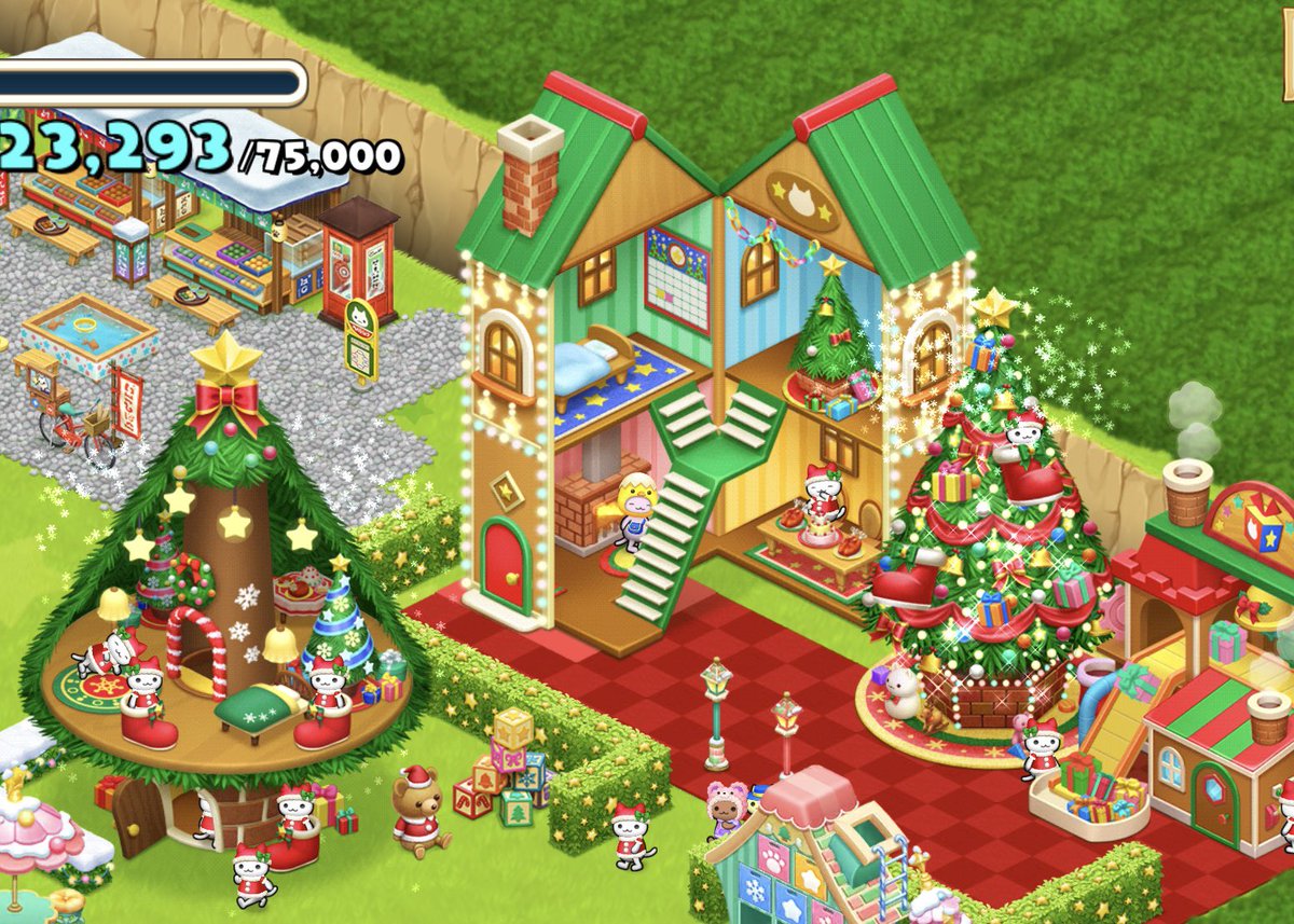 ほしの島のにゃんこ、コインからルビーに統一します🥺てなったけど所持コインをルビーに変換して充当してくれたの最高だしそれも「こ、こんなにいいの…？🥹」だったしオブジェじゃかじゃか買えて幸せ…🥹  仕様変更に不満を感じさせない運営様最高…別ゲームとは大違ぃｹﾞﾌﾝｹﾞﾌﾝ…