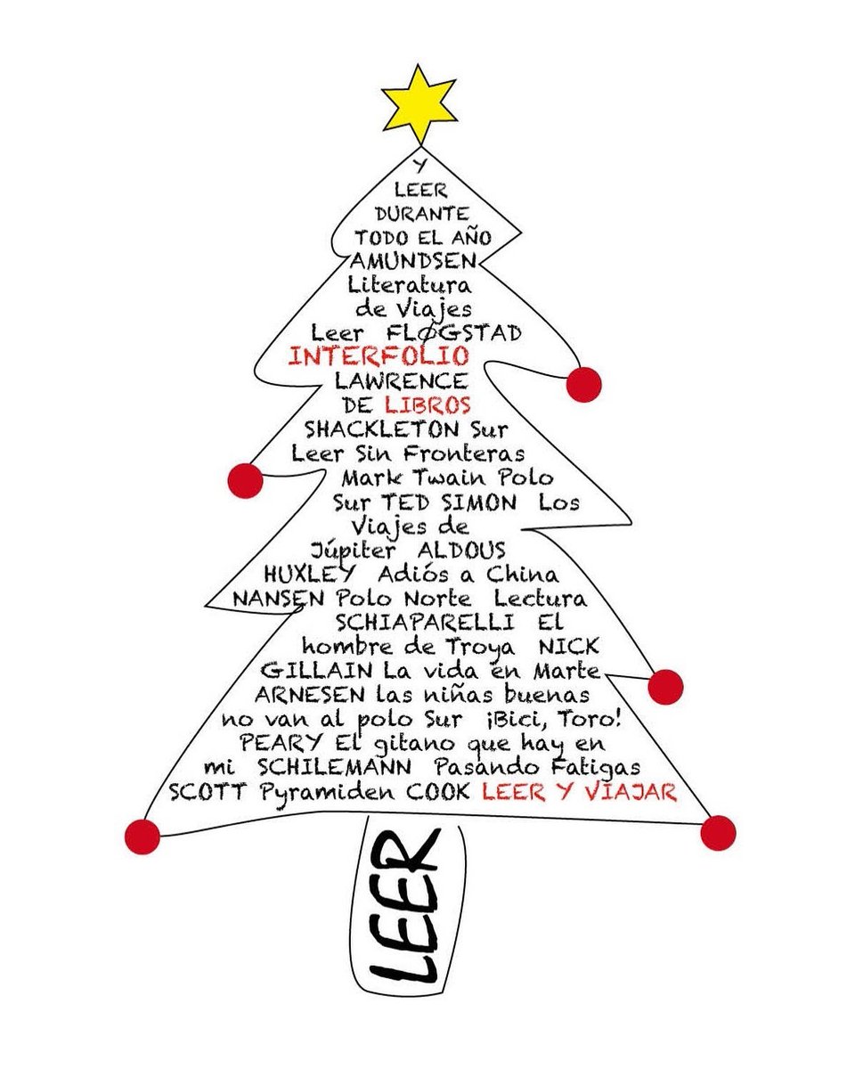 Damos por inauguradas las fiestas navideñas. Queridos amigos, FELICES FIESTAS  a todos 🎄🥳 ... y no olvidéis regalar un libro (por lo menos) 📚🤓  tienda.interfolio.es