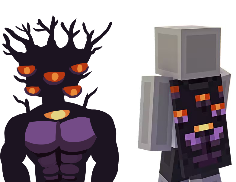 Qwie16's tweet photo. Minecraft has a new cape.  
......and this what how I see. 

#minecraft https://t.co/I3rzElWwhk