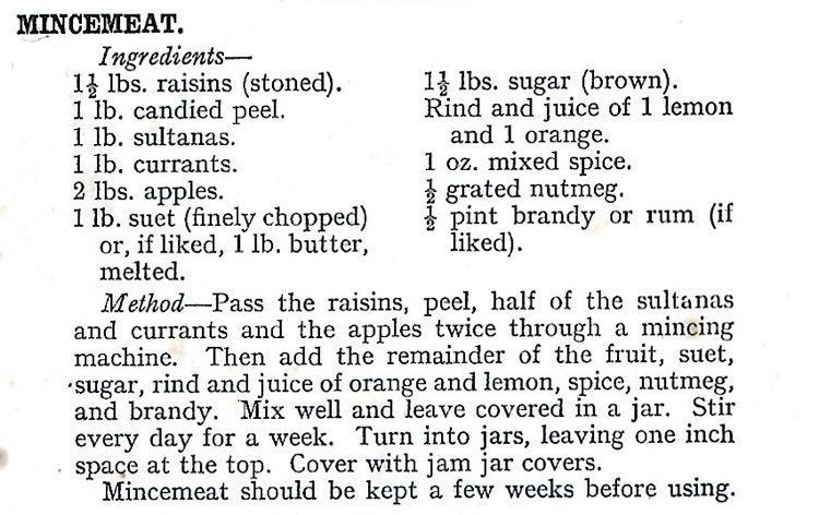 VintageKitchen_'s tweet image. Want to make your own mincemeat for mince pies ? Try this 100 year old recipe ! 🎄 🎄 🎄 

#mincepies #mincemeat #vintage