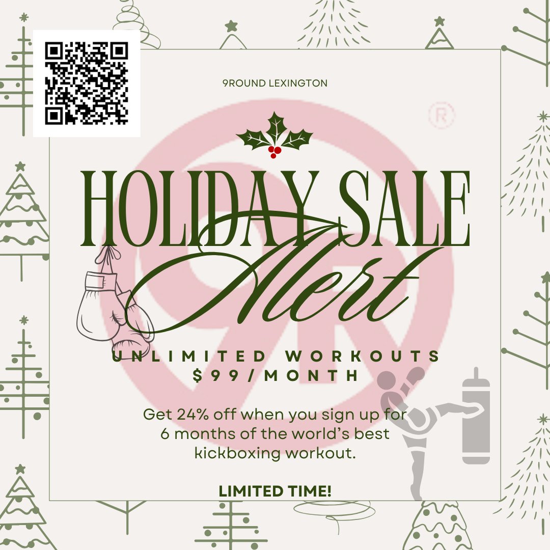 9RoundLex's tweet photo. Just a few more opportunities left this week to claim our holiday sale. Book your intro workout online to learn more! https://t.co/q1GgDzBAjh