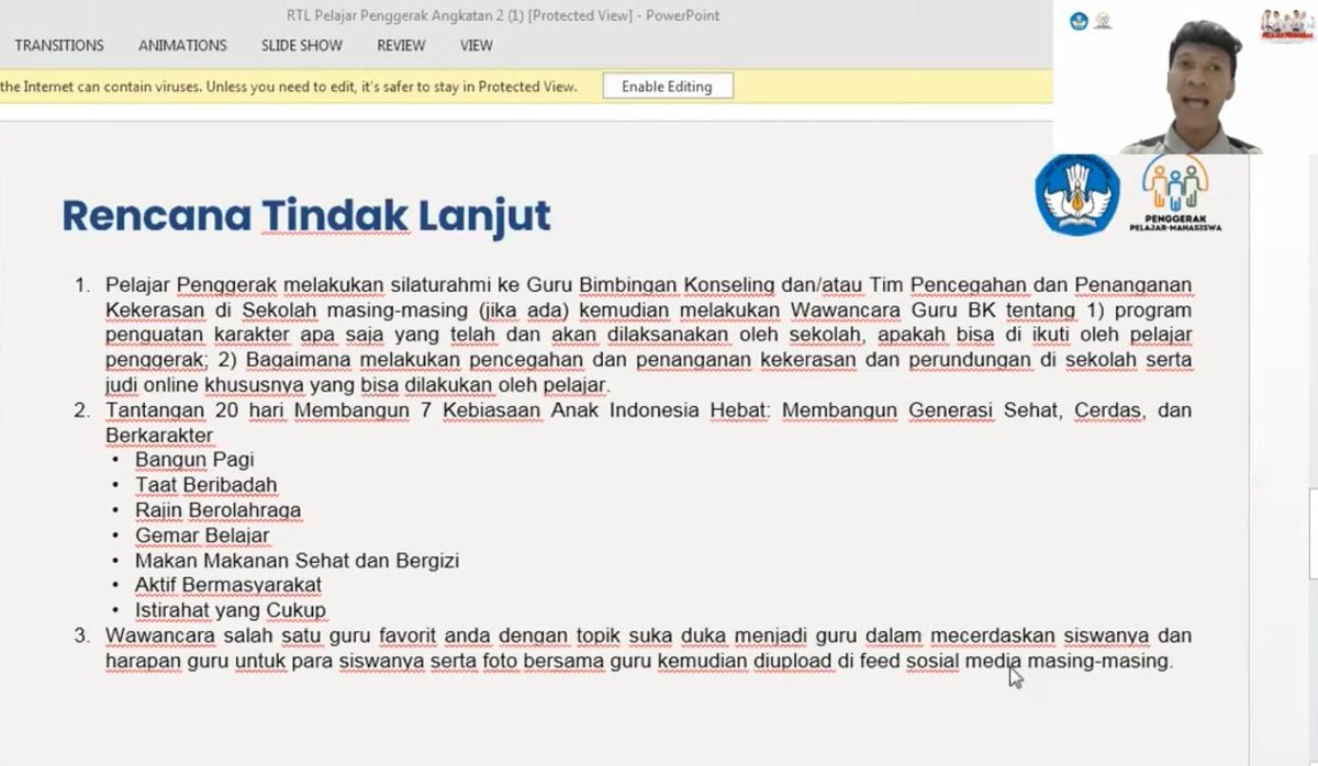 Mhni131's tweet photo. Rencana Tindak Lanjut bertujuan meningkatkan keberanian, dan kedekatan peserta dengan guru. Peserta mewawancarai guru mengenai penguatan karakter, dan harapan masa depan pendidikan. #PelajarPenggerakMerahPutih #PelajarSehatCerdasBerkarakter #PelajarTolakJudiOnline https://t.co/nxTOv4kXdu
