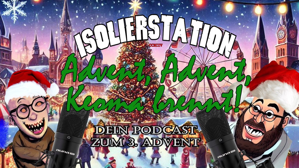 Schon gehört? Die nächsten beiden Adventsausgaben der ISOLIERSTATION gibt's jetzt auf ISOLIERSTATION.de und überall wo es Podcasts gibt - z.B. auf #YouTube: youtube.com/@Isolierstation