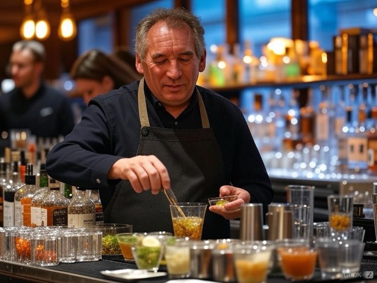 "Tu mets d'abord un tiers de gauche. Fais attention ! Un tout petit tiers.
Bon maintenant un tiers de LR, un peu plus gros.
Ensuite un bon tiers de sortants.
Regarde la couleur, regarde comme c'est joli.
Et à la fin, un grand tiers de droite. Voilà !" 
#GouvernementBayrou #Grok