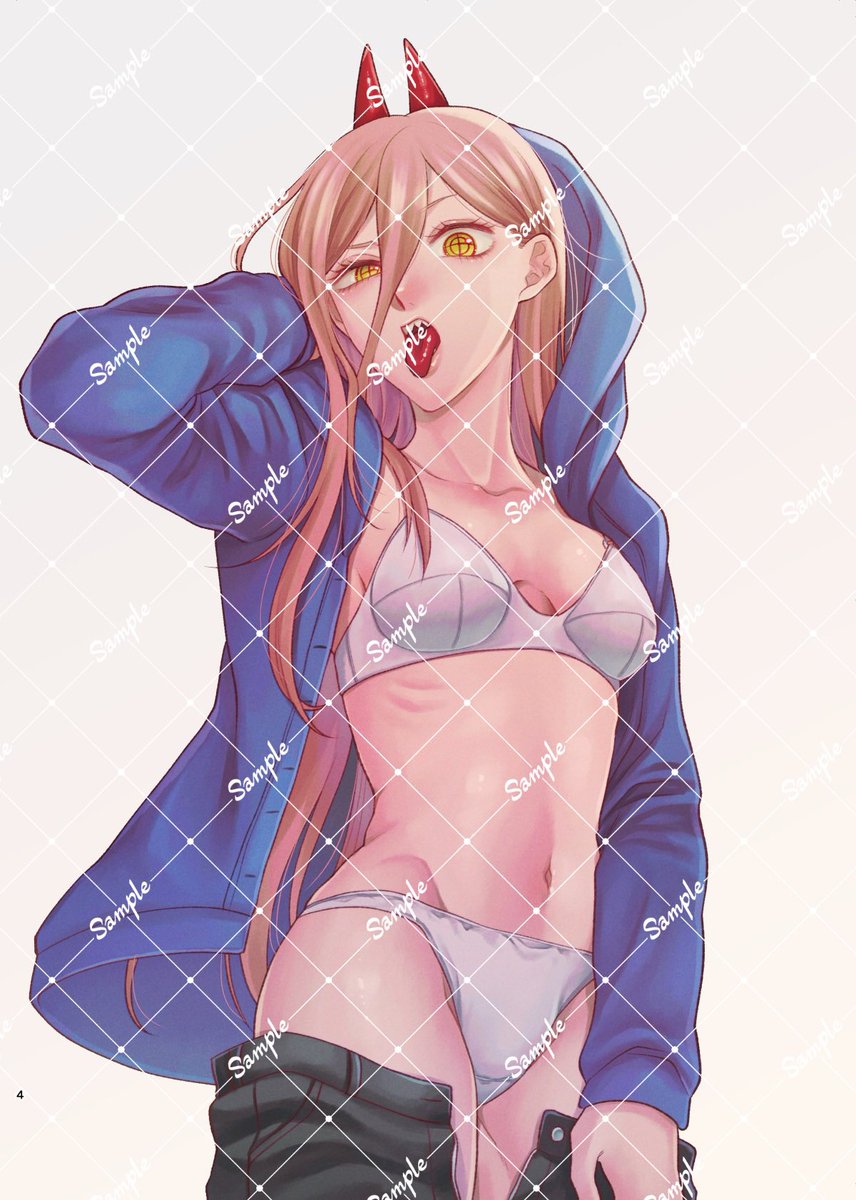 パワー(チェンソーマン) 「『Lingerie Box』(2/2) 」|たかのイラスト