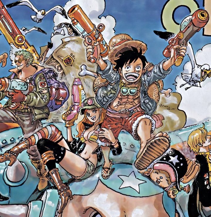emibunnyy's tweet photo. LUNAMI NATION HOW ARE WE FEELING????? AHHHHHHHHHH ‼️🫶🏻💞🗣️

Oda had Nami grab Luffy's waist in the draft, but having her hold onto his thigh is great (!!!) too so no complaints from me there 🤪 https://t.co/dqdBVAPyJg